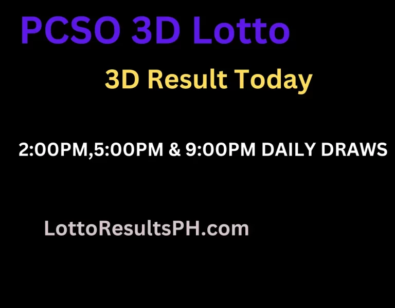 3D Result Today