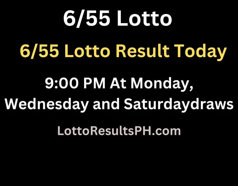 6/55 Lotto Result