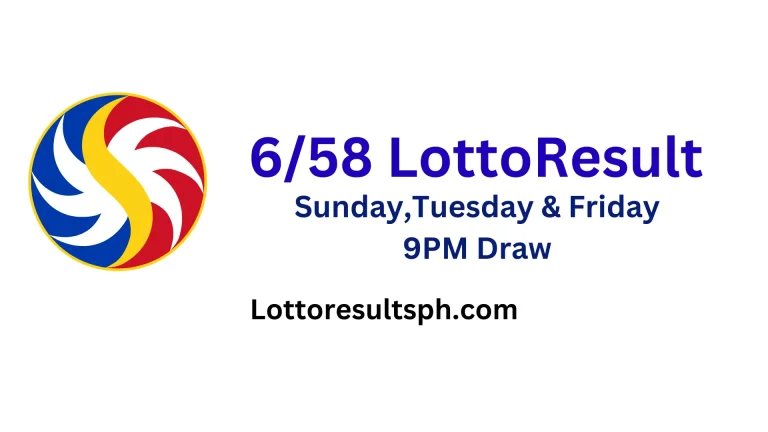 6/58 Lotto Result today March 24, 2024,